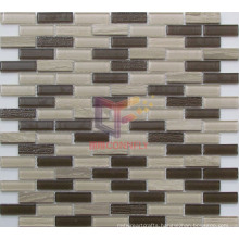 Wooden Pattern Marble with Crystal Mosaic (CFS659)